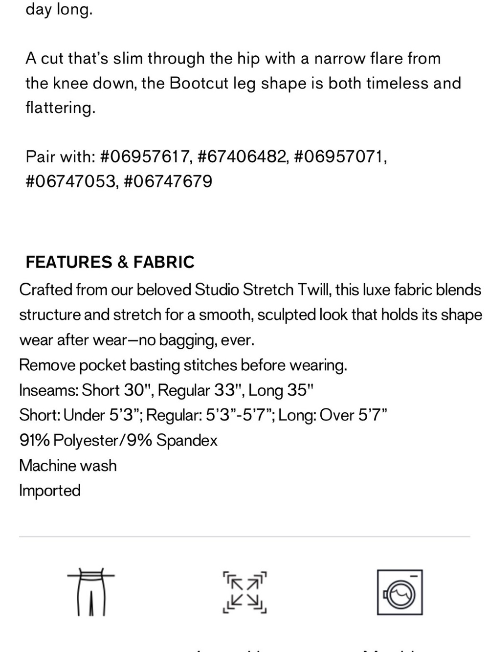 Express Editor Studio Stretch Twill Mid Rise Bootcut Pant - Picture 6 of 6